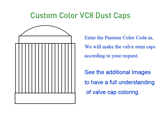 Custom Color VC8 Dust Caps [bag of 1000]