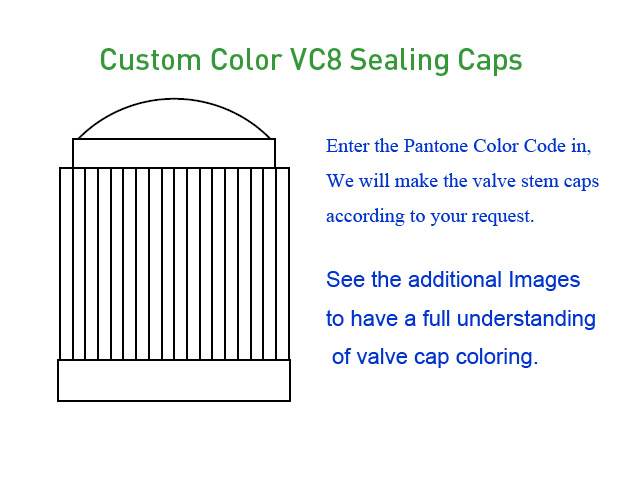 Custom Color VC8 Sealing Caps [bag of 1000]
