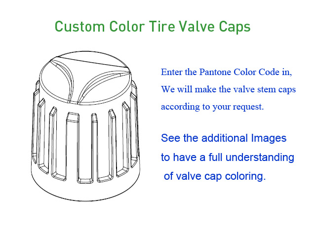 Custom Color Tire Valve Caps [bag of 1000]