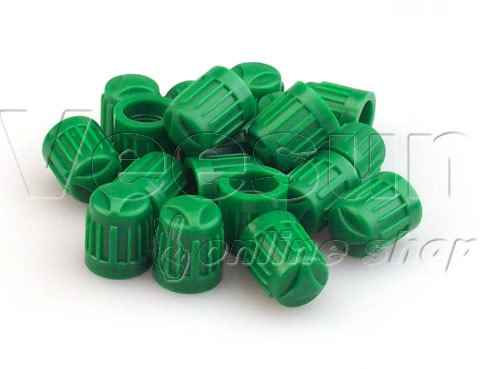 Green Tire Valve Caps [bag of 1000]