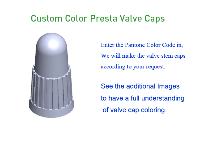 Custom Color Presta Valve Caps [bag of 1000]