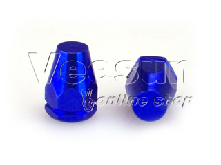 Blue Tire Valve Caps [bag of 100]